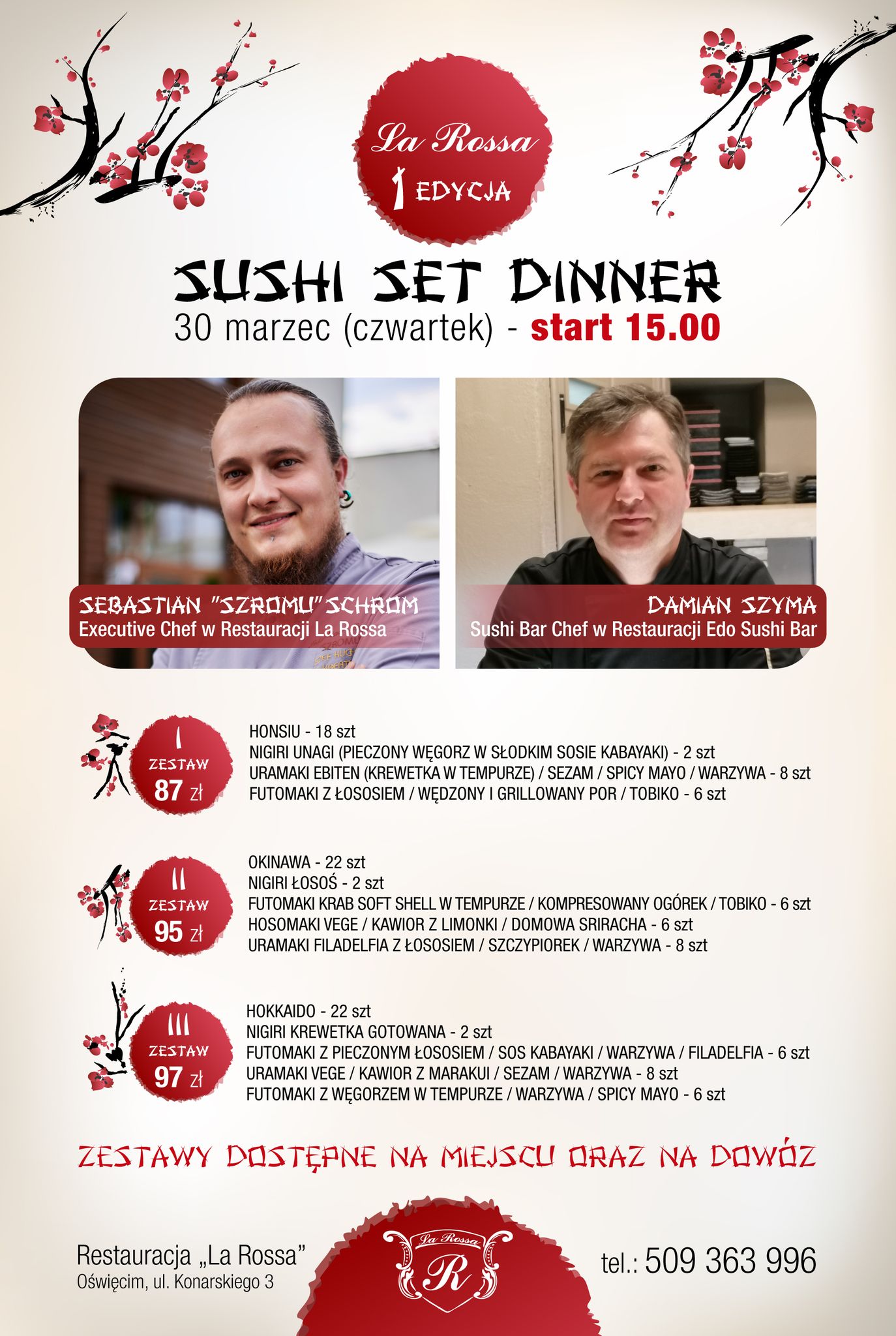 SUSHI SET DINNER 1 EDITION - MARCH 30, 2023
