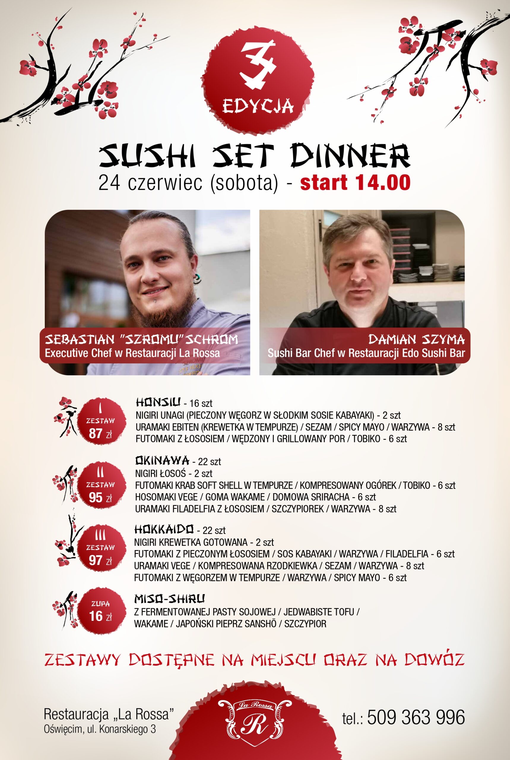 SUSHI SET DINNER 3 EDITION – JUNE 24, 2023